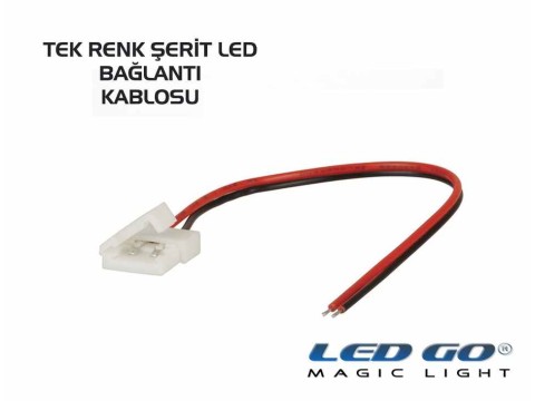 Şerit Led Birleştirme Kablosu Mono Renkler İçin