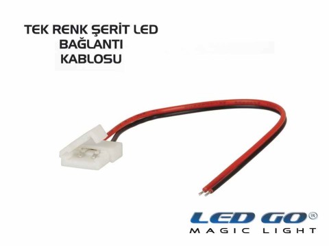 Şerit Led Birleştirme Kablosu Mono Renkler İçin
